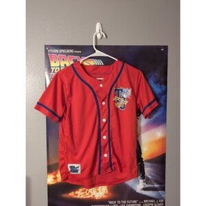 Tom And Jerry Red Boy's Baseball Jersey Shorts 2 Piece Set Size 18/20